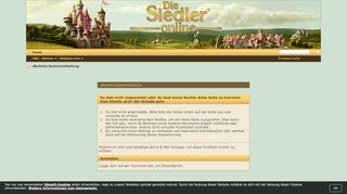 
                            6. Individueller Fehler / Support Täglicher Login - Die Siedler ...