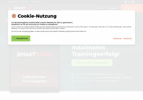 
                            8. Individueller Trainingsplan - SMARTGAINS