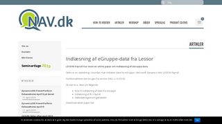 
                            10. Indlæsning af eGruppe-data fra Lessor | NAV.dk