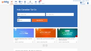 
                            7. Indo Canadian Tpt Co Bus Tickets Booking, Bus Reservation - Goibibo