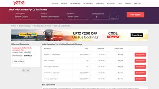 
                            3. Indo Canadian Tpt. Co Bus Tickets Booking Online @ 15% OFF ...