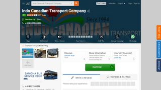 
                            12. Indo Canadian Transport Co, Jalandhar City - Bus Services in ...