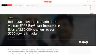 
                            8. Indo-Israel electronic distribution venture EPRS BuySmart impacts the ...