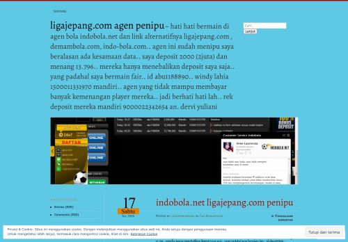 
                            13. indobola.net ligajepang.com penipu | ligajepang.com agen penipu