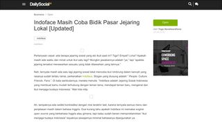 
                            4. Indoface Masih Coba Bidik Pasar Jejaring Lokal [Updated] | Dailysocial