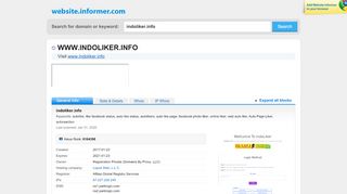 
                            10. indoliker.info at Website Informer. Indoliker. Visit Indoliker.