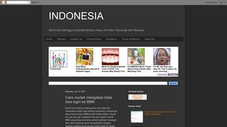 
                            1. INDONESIA: Cara mudah mengatasi tidak bisa login ke BBM