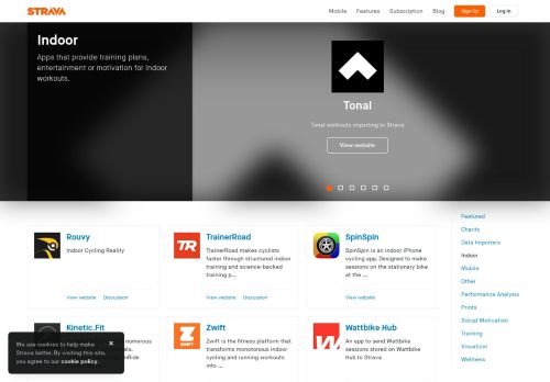 
                            10. Indoor | Strava Apps – There's one for every athlete.