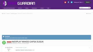 
                            12. INDOPLAY MANGO CAPSA SUSUN - Un-Cheatable - GameGuardian