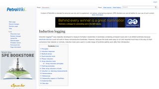 
                            2. Induction logging - - PetroWiki