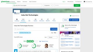 
                            7. Indus Net Technologies Reviews | Glassdoor