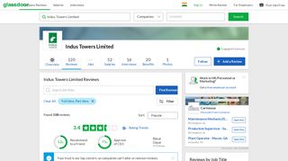 
                            10. Indus Towers Limited Reviews | Glassdoor.co.in