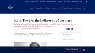 
                            12. Indus Towers: the India-way of business | London Business School