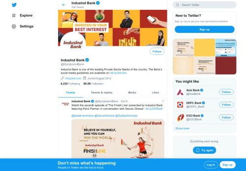 
                            4. IndusInd Bank (@MyIndusIndBank) | Twitter