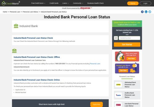 
                            13. Indusind Bank Personal Loan Status - How to Check Personal Loan ...