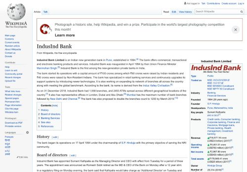 
                            2. IndusInd Bank - Wikipedia