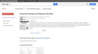 
                            10. Industrial Heritage and Regional Identities