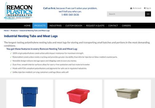 
                            10. Industrial Nesting Tubs and Meat Lugs Archives - Remcon Plastics