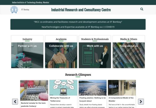 
                            7. Industrial Research and Consultancy Centre: Home