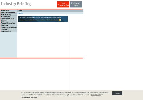 
                            4. Industry Briefing - ViewsWire - Economist Intelligence Unit