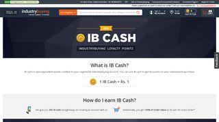 
                            7. IndustryBuying Loyalty Points - Earn & Redeem IB Cash & get ...