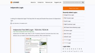 
                            5. Indyarocks Login