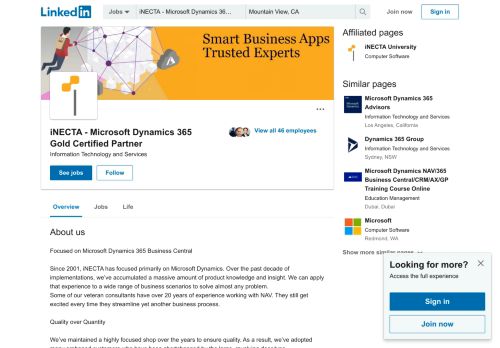 
                            7. iNECTA - Microsoft Dynamics 365 Gold Certified Partner | LinkedIn