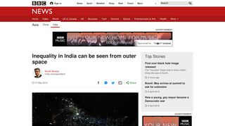 
                            12. Inequality in India can be seen from outer space - BBC News