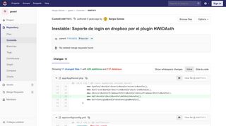 
                            11. Inestable: Soporte de login en dropbox por el plugin HWIOAuth ...