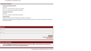 
                            3. (iNet) Student Log In - Rosemont College