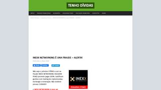 
                            3. INEXX NETWORKING é uma FRAUDE - ALERTA! - Tenho Dívidas