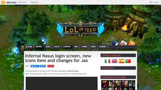 
                            12. Infernal Nasus login screen, new icons item and changes for Jax