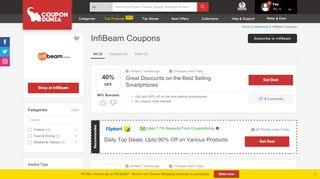 
                            2. Infibeam Coupons, DIWALI SALE & Offers: Upto 60% OFF + 7 ...