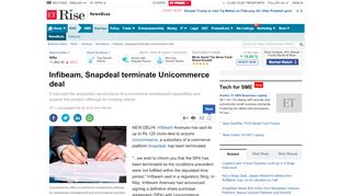 
                            6. Infibeam, Snapdeal terminate Unicommerce deal - The Economic Times