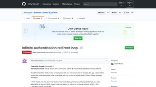 
                            2. Infinite authentication redirect loop. · Issue #1 · Microsoft/Partner ...