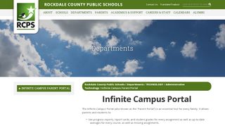 
                            11. Infinite Campus Parent Portal - Rockdale County Public Schools