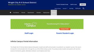 
                            11. Infinite Campus Portal - Wright City R-II School District