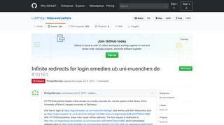 
                            8. Infinite redirects for login.emedien.ub.uni-muenchen.de · Issue ...