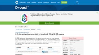 
                            6. Infinite redirects when visiting facebook CONNECT pages [#408432 ...