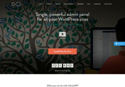 
                            13. InfiniteWP - Multiple WordPress site management solution