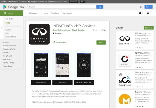 
                            9. INFINITI InTouch™ Services - Apps on Google Play