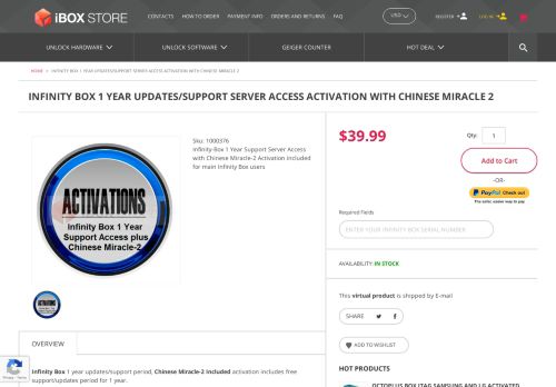 
                            4. Infinity Box 1 Year Support Server Access - buy online - ...