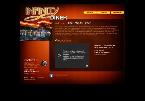 
                            11. Infinity Diner