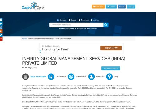 
                            7. INFINITY GLOBAL MANAGEMENT SERVICES (INDIA) PRIVATE ...