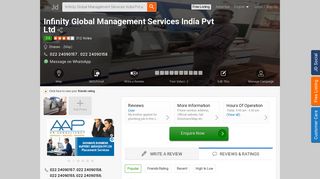 
                            4. Infinity Global Management Services India Pvt Ltd, Dharavi - Infiniti ...