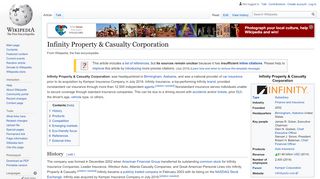 
                            9. Infinity Property & Casualty Corporation - Wikipedia