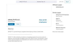 
                            12. Infinity TV FZ LLC | LinkedIn