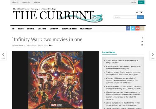 
                            3. 'Infinity War': two movies in one | Culture | theonlinecurrent.com
