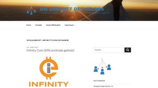 
                            6. infinitycoin.exchange – Die Zukunft des Geldes