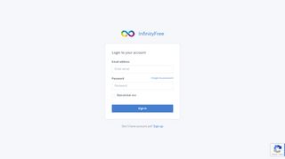 
                            1. InfinityFree: Login to your account